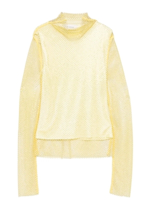 Sportmax rhinestone-embellished top - Yellow