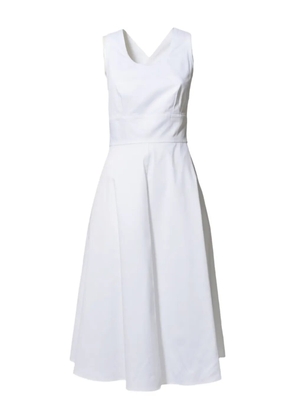 ASPESI sleeveless flared dress - White