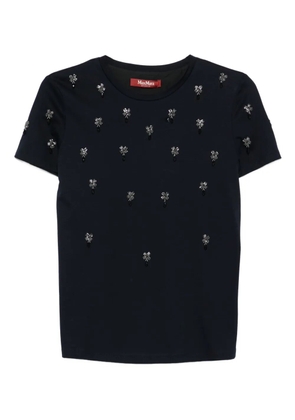 Max Mara embellished short-sleeved T-shirt - Blue