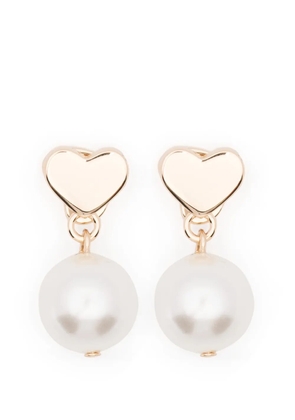 Maje heart glass earrings - Gold
