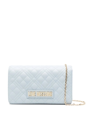 Love Moschino chain-strap shoulder bag - Blue