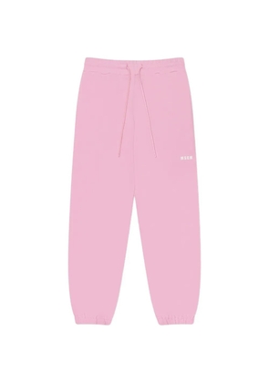 MSGM logo-detail drawstring track pants - Pink