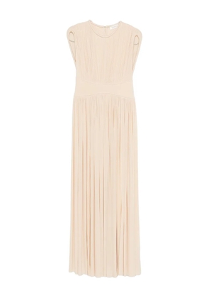ZIMMERMANN pleated sleeveless midi dress - Neutrals