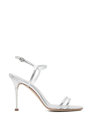 Manolo Blahnik 70mm leather sandals - Silver