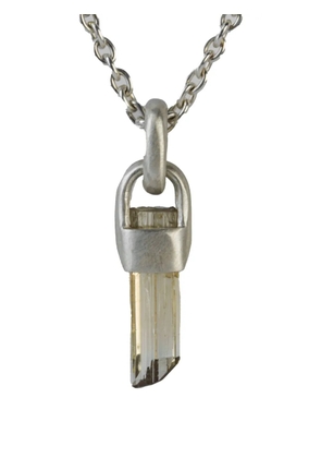 Parts of Four sterling-silver Talisman elbaite necklace - MAELB MATTE STERLING SILVER/ELBAITE