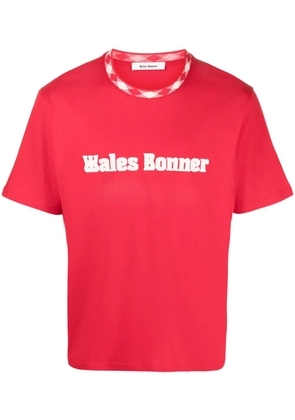 Wales Bonner Original logo-appliqué T-shirt - Red