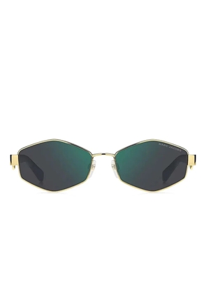 Marc Jacobs Eyewear geometric-frame sunglasses - Gold