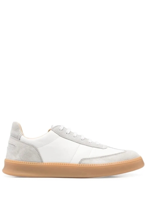Spalwart panelled low-top sneakers - White