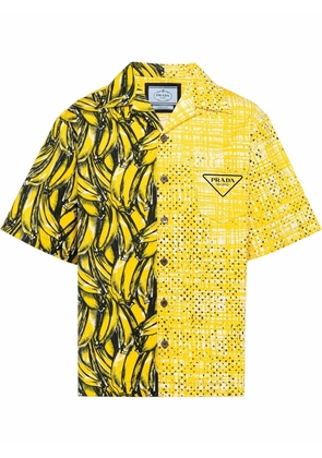Prada Double Match boxy-fit shirt - Yellow