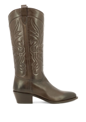 Sartore western-style leather boots - Brown
