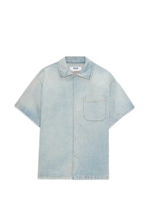 MSGM short sleeve pocket shirt - Blue