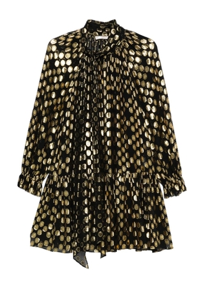 Ulla Johnson Loretta polka-dot ruffled mini dress - Black