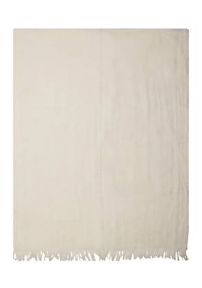 Max Mara linen scarf - White