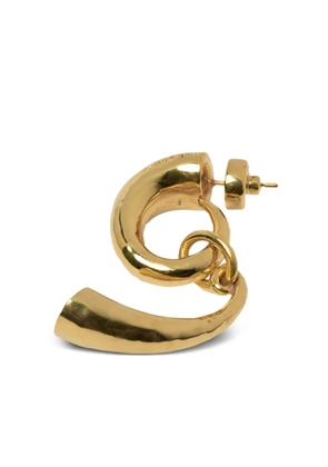 Parts of Four Horn Pendant earring - Gold