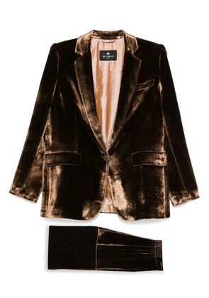 ETRO single-breasted suit - Brown