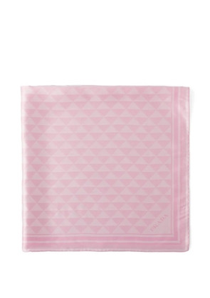 Prada jacquard silk scarf 90x90 - Pink