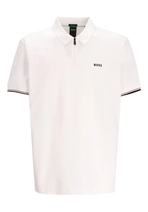 BOSS cotton polo shirt - White