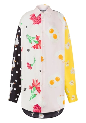 Moschino mix-print shirt - White
