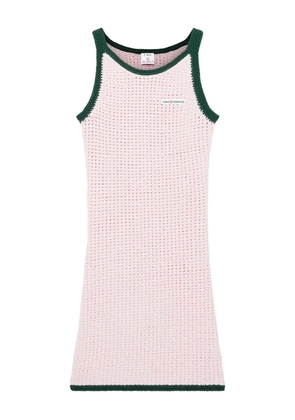 Casablanca knitted contrast-trim dress - Pink