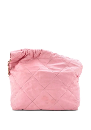 CHANEL Pre-Owned 22 Chain Quilted Calfskin Small hobo bag - Pink