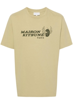 Maison Kitsuné Racing Wheels-print T-shirt - Green