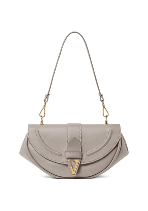Versace Virtus logo-plaque shoulder bag - Grey