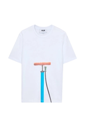 MSGM graphic-print T-shirt - White