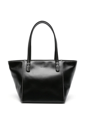 BY FAR Bar leather tote bag - Black
