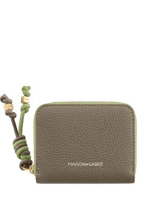 MAISON de SABRÉ small leather zip-fastening wallet - Brown