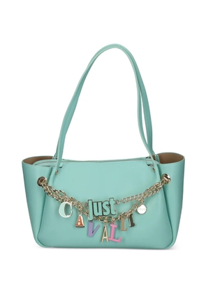 Just Cavalli top-handles chain-detail tote bag - Blue