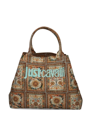 Just Cavalli floral-print tote bag - Brown