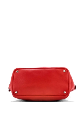 Prada Pre-Owned Double Handle Vitello Daino Large satchel - Red