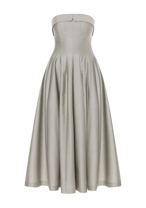 Alberta Ferretti wool-silk dress - Grey