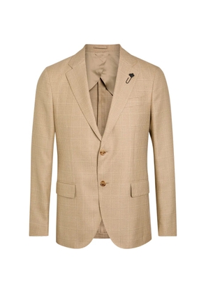 Lardini check-pin blazer - Neutrals