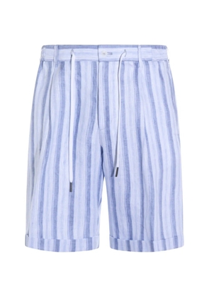 Tagliatore striped drawstring shorts - Blue