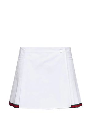 Gucci A-line mini skirt - White