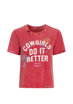 Cinq A Sept lettering T-shirt - Red