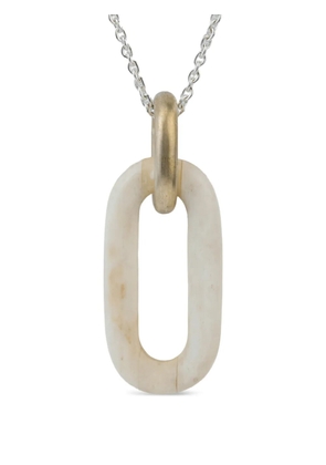 Parts of Four sterling silver link-charm necklace - Neutrals