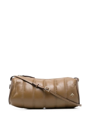 Manu Atelier Padded Cylinder leather bag - Brown