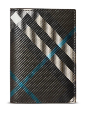 Burberry check pattern cardholder - Brown