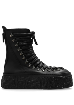 AGL lace-up leather boots - Black