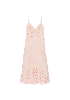 FARM Rio Richelieu midi dress - Pink