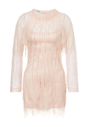 Alberta Ferretti rhinestone-embellished dress - Pink