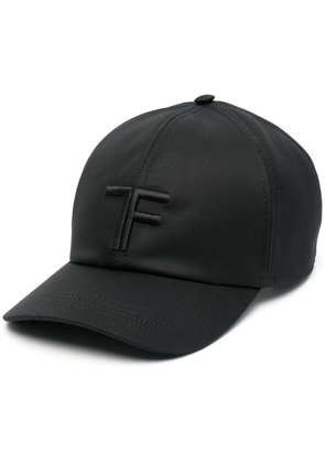 TOM FORD embroidered-logo cotton cap - Black