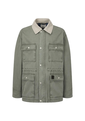 TOMBOY buttoned corduroy-collar jacket - Green