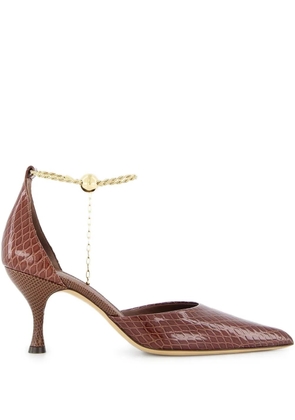 Ferragamo 70mm Dana pumps - Red