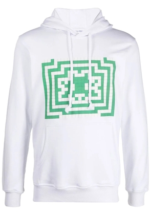 Comme Des Garçons Shirt graphic-print long-sleeve hoodie - White