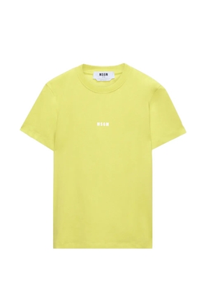 MSGM logo-detail T-shirt - Yellow
