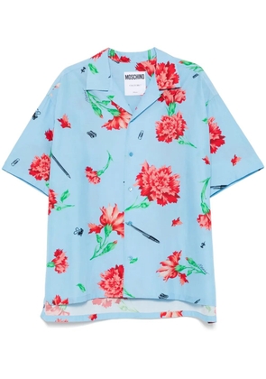 Moschino floral-print shirt - Blue