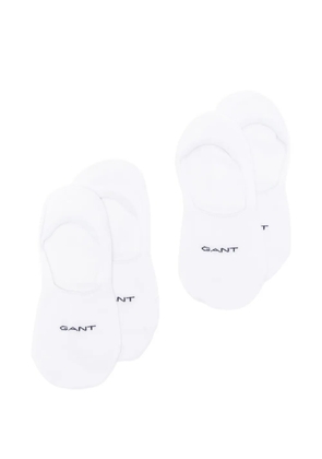 Gant invisible logo socks (set of two) - White